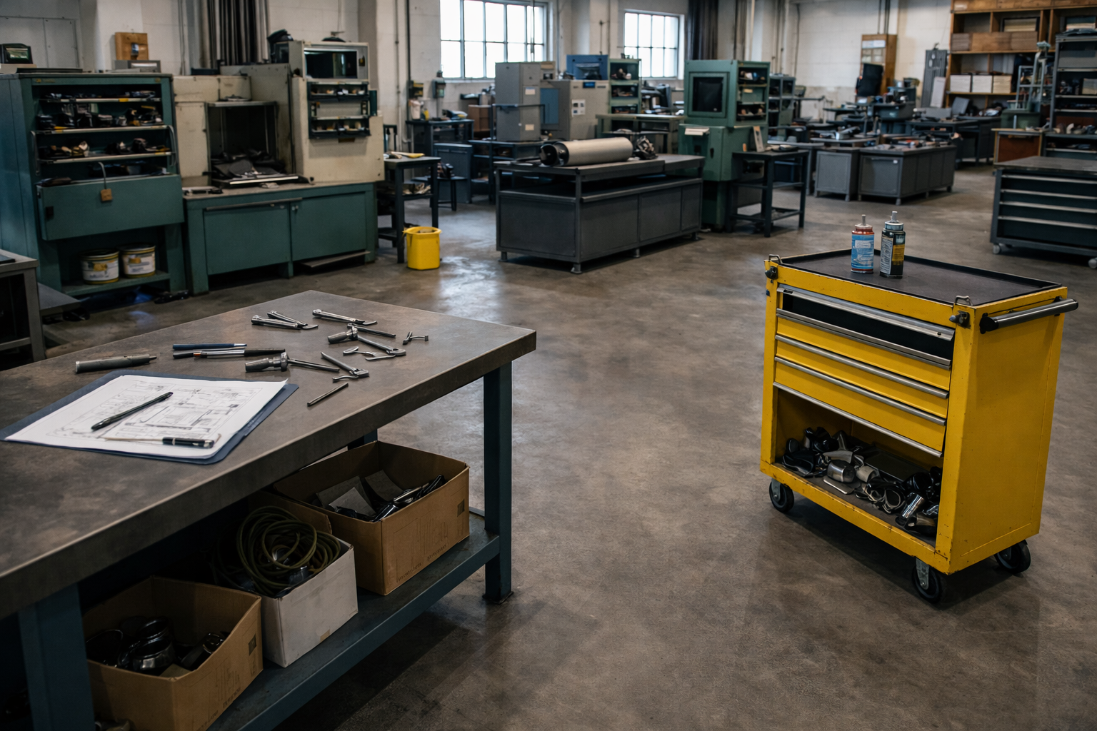 Industrial area after Northern Star Cleaning deep clean in Over Hulton